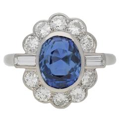 Mauboussin Sapphire diamond platinum cluster ring 4