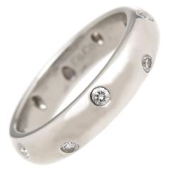 Tiffany & Company Platinum and Diamond Etoile Band Ring