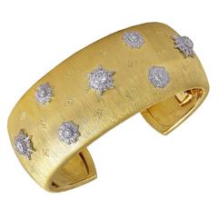 Buccellati Diamond Gold Cuff Bracelet 5