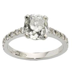 2.34 Carat GIA Cert Diamond Platinum Ring 12