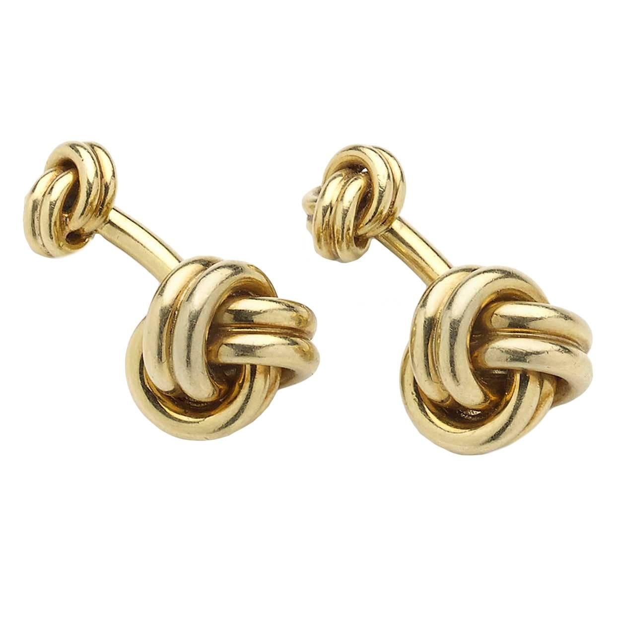Cartier Gold Knot Cufflinks