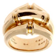 Cartier Großer Gold-Bambus-Ring
