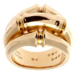 Grande bague en or Bambou de Cartier