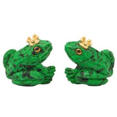 Michael Kanners Frog Cufflinks