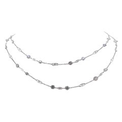 22 Carat Diamond By The Yard Necklace