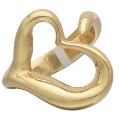 Elsa Peretti for Tiffany & Co. Open Heart Gold Ring