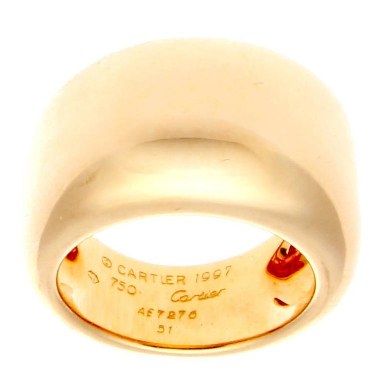 cartier gold dome ring