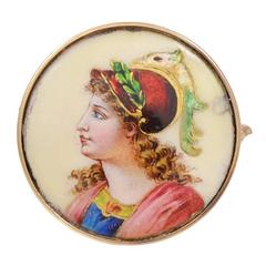 Victorian Enamel Gold Brooch and Pendant 9