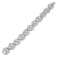 Diamond Gold Link Bracelet