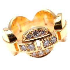 Cartier Himalia Diamond Gold Band Ring 6