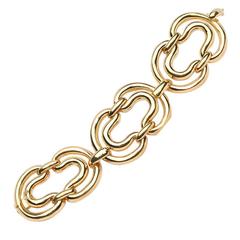 Bracciale d'oro a maglie aperte