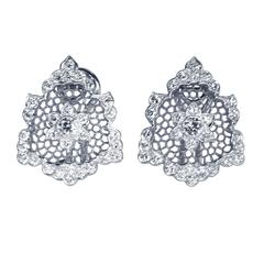 Buccellati Diamond Gold Unica Earclips