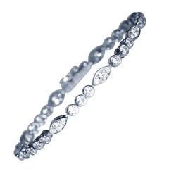 Cartier Diamond Platinum Bracelet