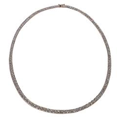 Princess Cut Diamond Gold Necklace
