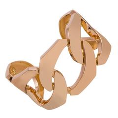 Seaman Schepps Gold "Five Link” Cuff Bracelet