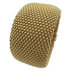 Magnificent  Wide Gold Bracelet