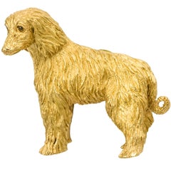 Tiffany & Co. Sapphire Gold Shaggy Dog Brooch