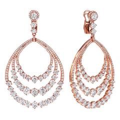 Fancy Red Carpet Diamond Earrings