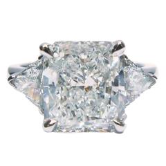 5.00 Carat GIA Cert Radiant Diamond Platinum Engagement Ring