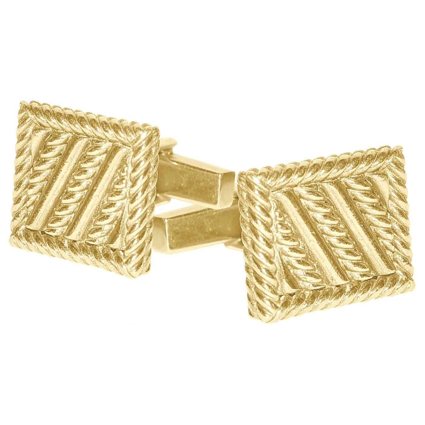 Tiffany & Co. Gold Cufflinks