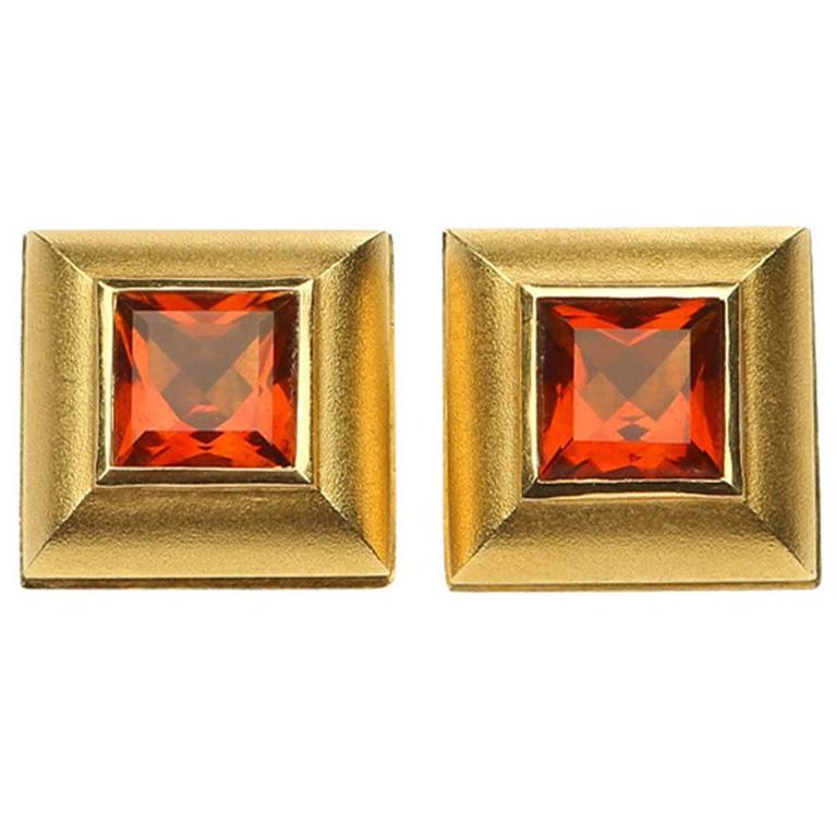Paul Morelli Madeira Citrine Gold Earrings At 1stdibs Paul Morelli Madeira Citrine Gold Earrings