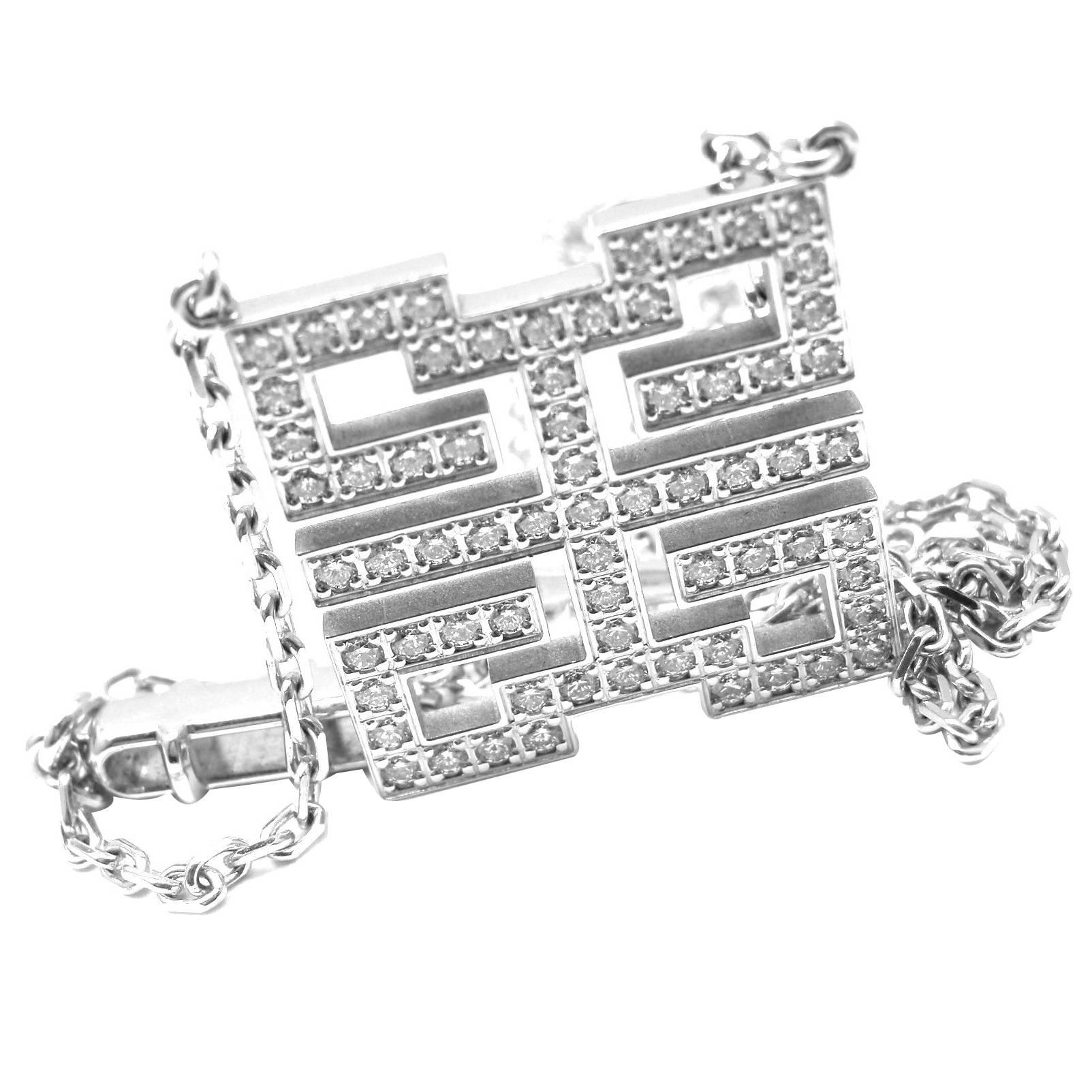 Cartier Baiser du Dragon Diamond Gold Pendant Necklace