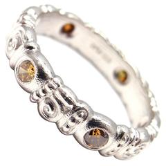 Alex Sepkus Nautilus Natural Color Diamond Platinum Band Ring 11