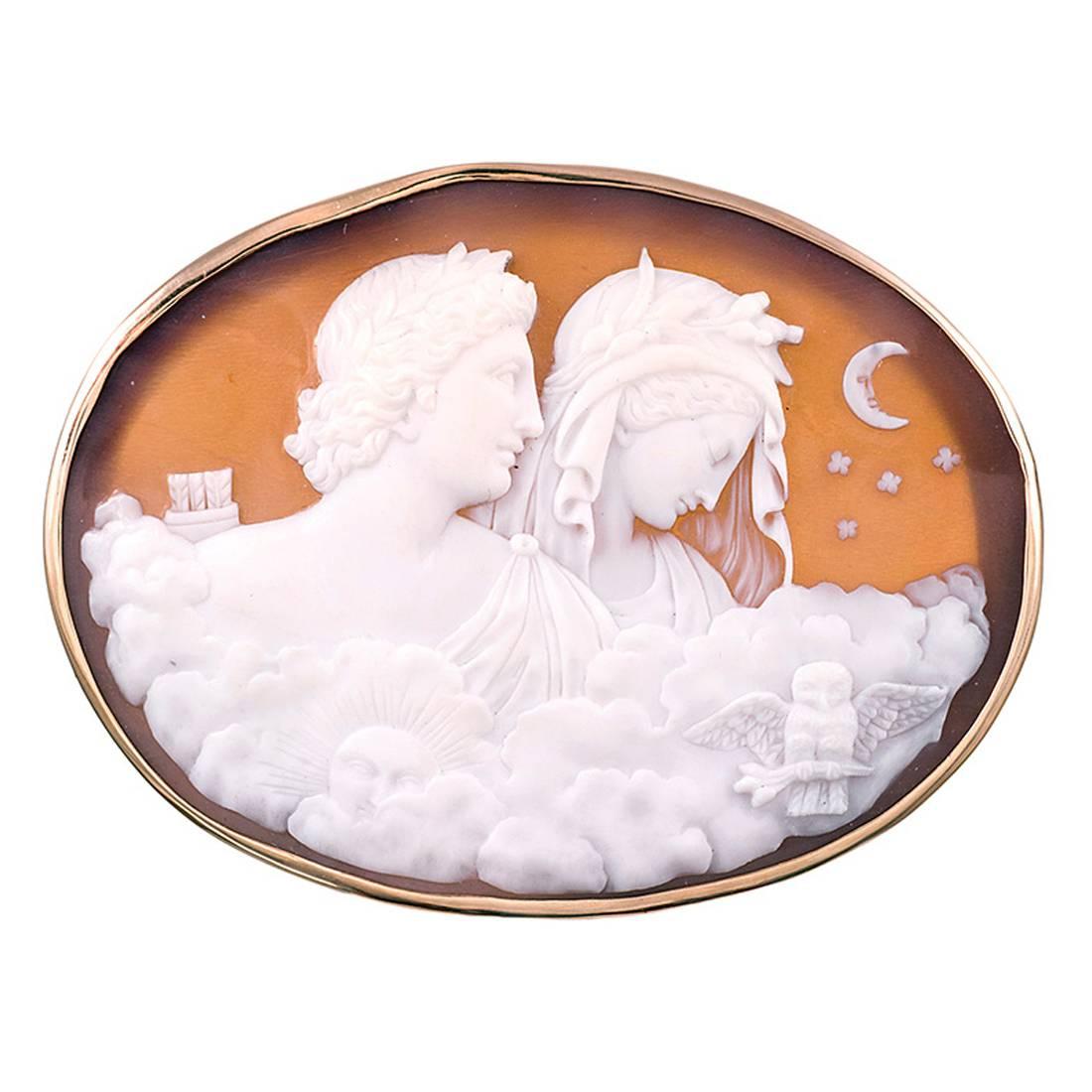 “Day-to-Night Lovers” Shell Cameo