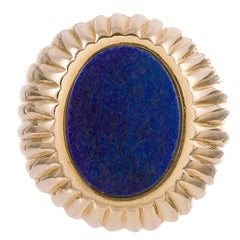 Vintage Lapis Lazuli Gents Ring