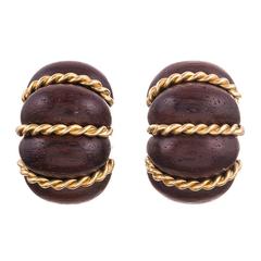 Seaman Schepps Rosewood “Shrimp" Earrings