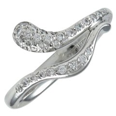 Tiffany & Co. Peretti Diamond Platinum Snake Ring