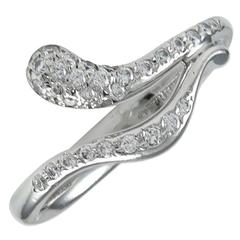 Tiffany & Co. Peretti Diamond Platinum Snake Ring 9