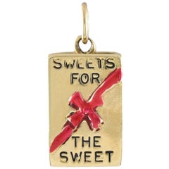 Sweets for the Sweet Enamel Gold Charm