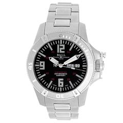 Ball Stainless Steel Engineer Hydrocarbon Spacemaster Glow Automatic Wristwatch 