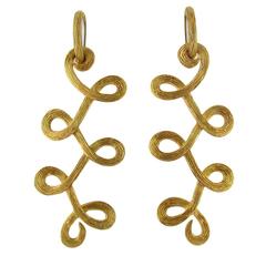 H. Stern Large Gold Celtic Dune Earrings