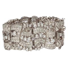 Important Diamond Platinum Bracelet 4