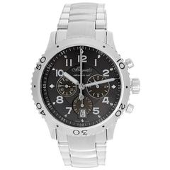 Breguet Stainless Steel Transatlantique Type XXI Flyback Chronograph Wristwatch 12