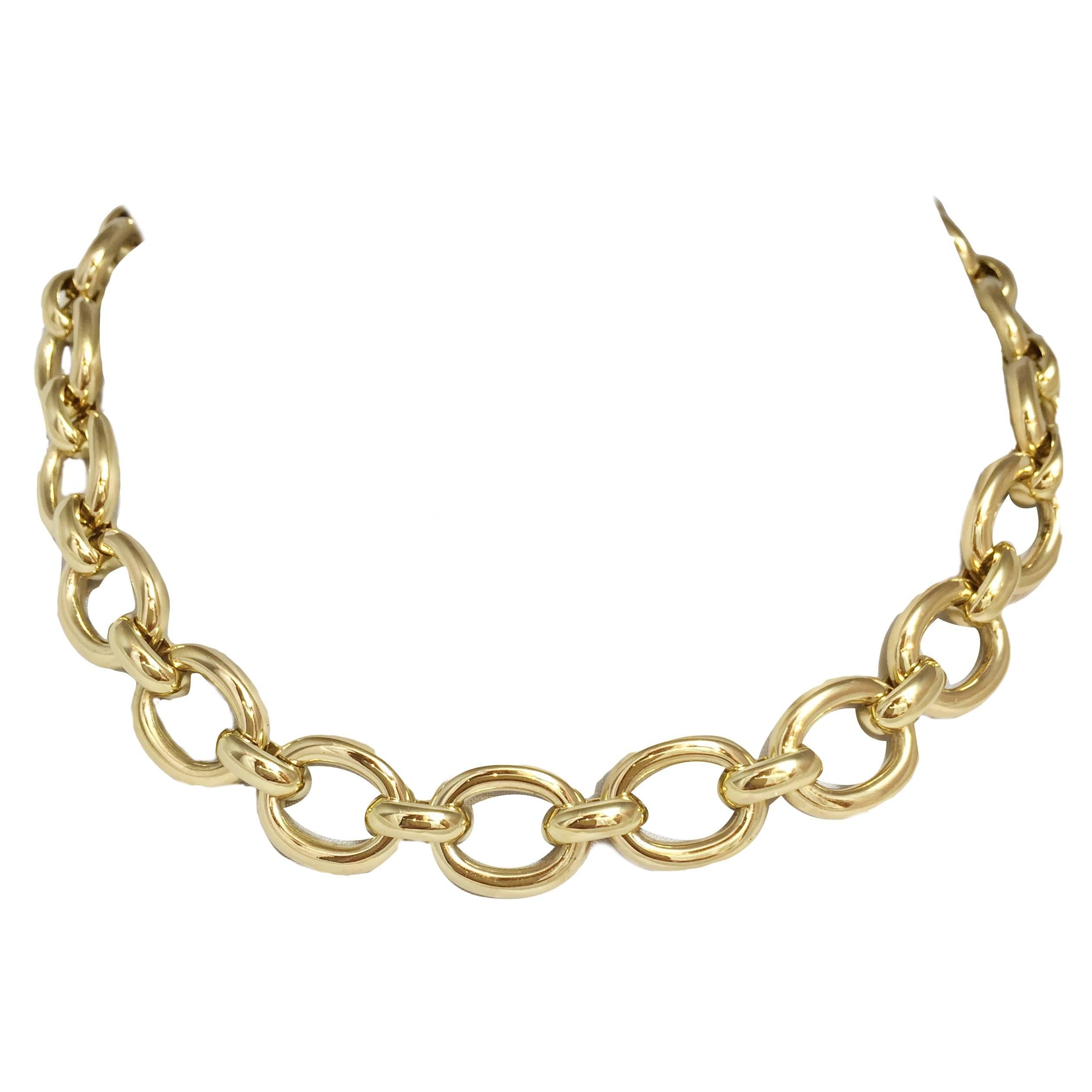 Cartier Gold Link Necklace