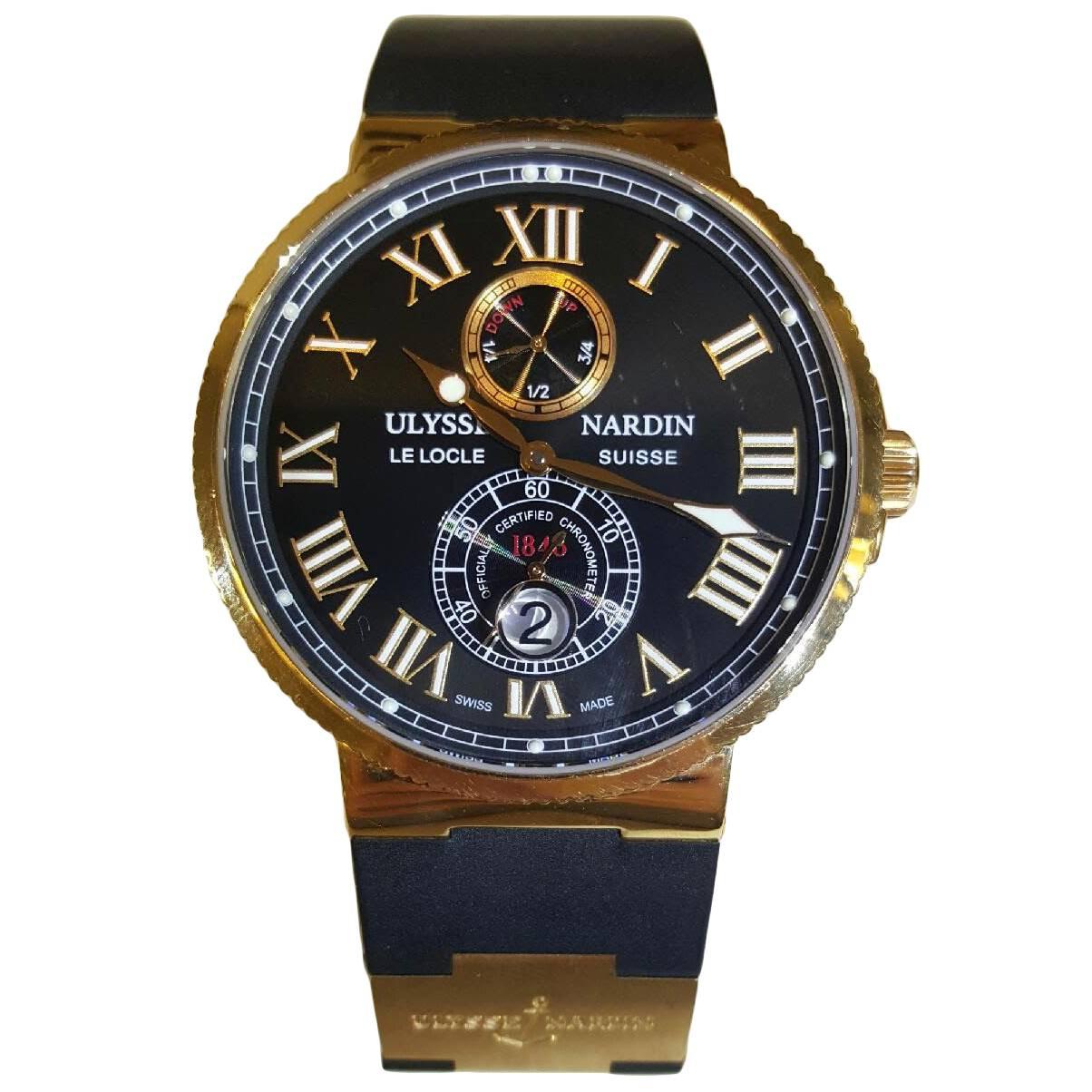 Ulysse Nardin Rose Gold Le Locle Suisse Chronometer Automatic Wristwatch