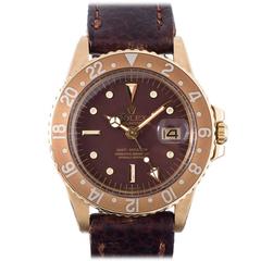 Rolex Yellow Gold GMT-Master Wristwatch Ref 1675