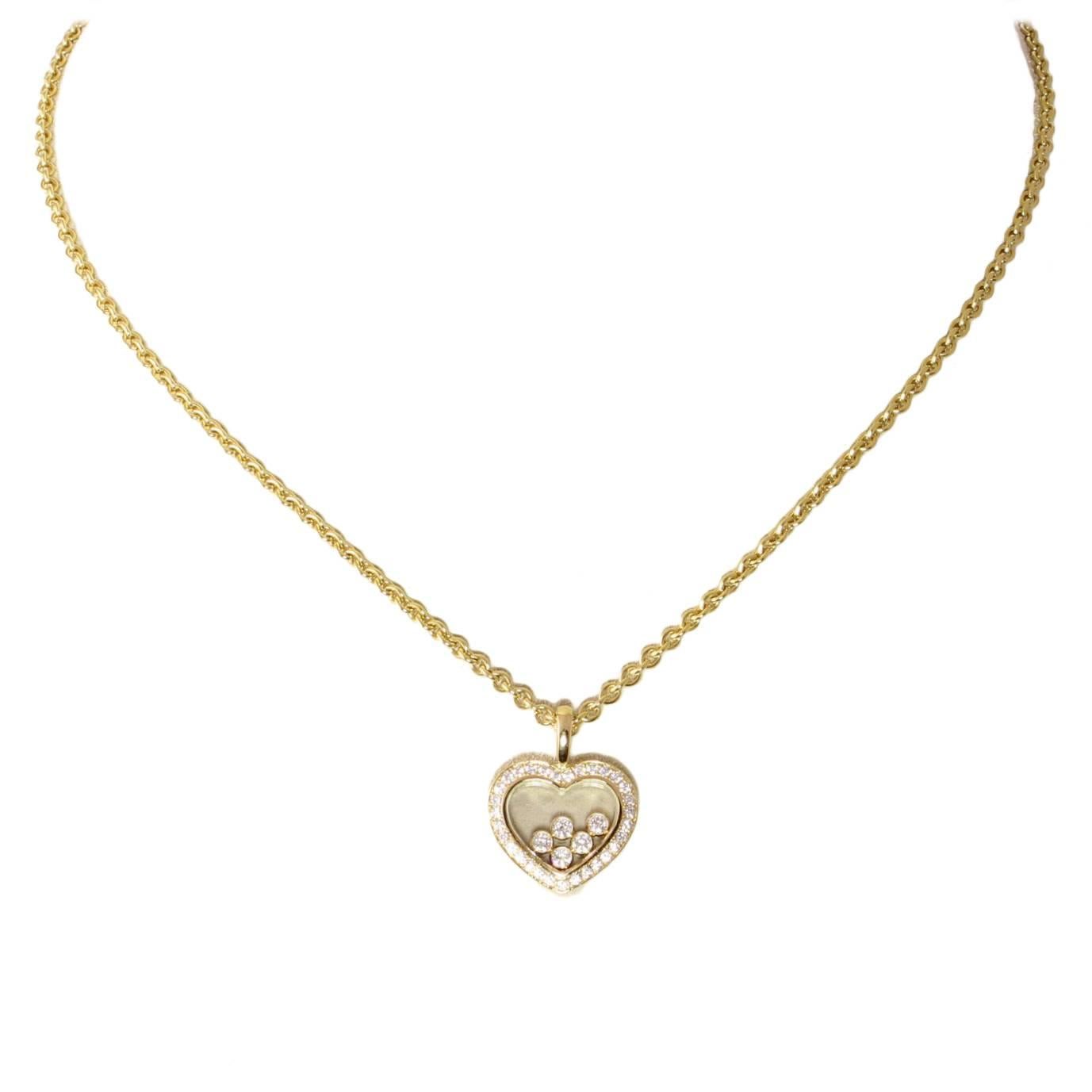 Chopard Happy Diamond Gold Heart Pendant