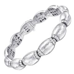 vaid jewelry Vaid Diamond Gold Domed Link Bracelet