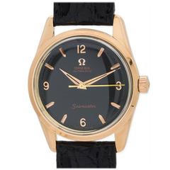 Retro Omega Rose Gold Seamaster Wristwatch Ref 14700 SC