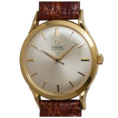 Omega Yellow Gold Automatic Dress Model Wristwatch