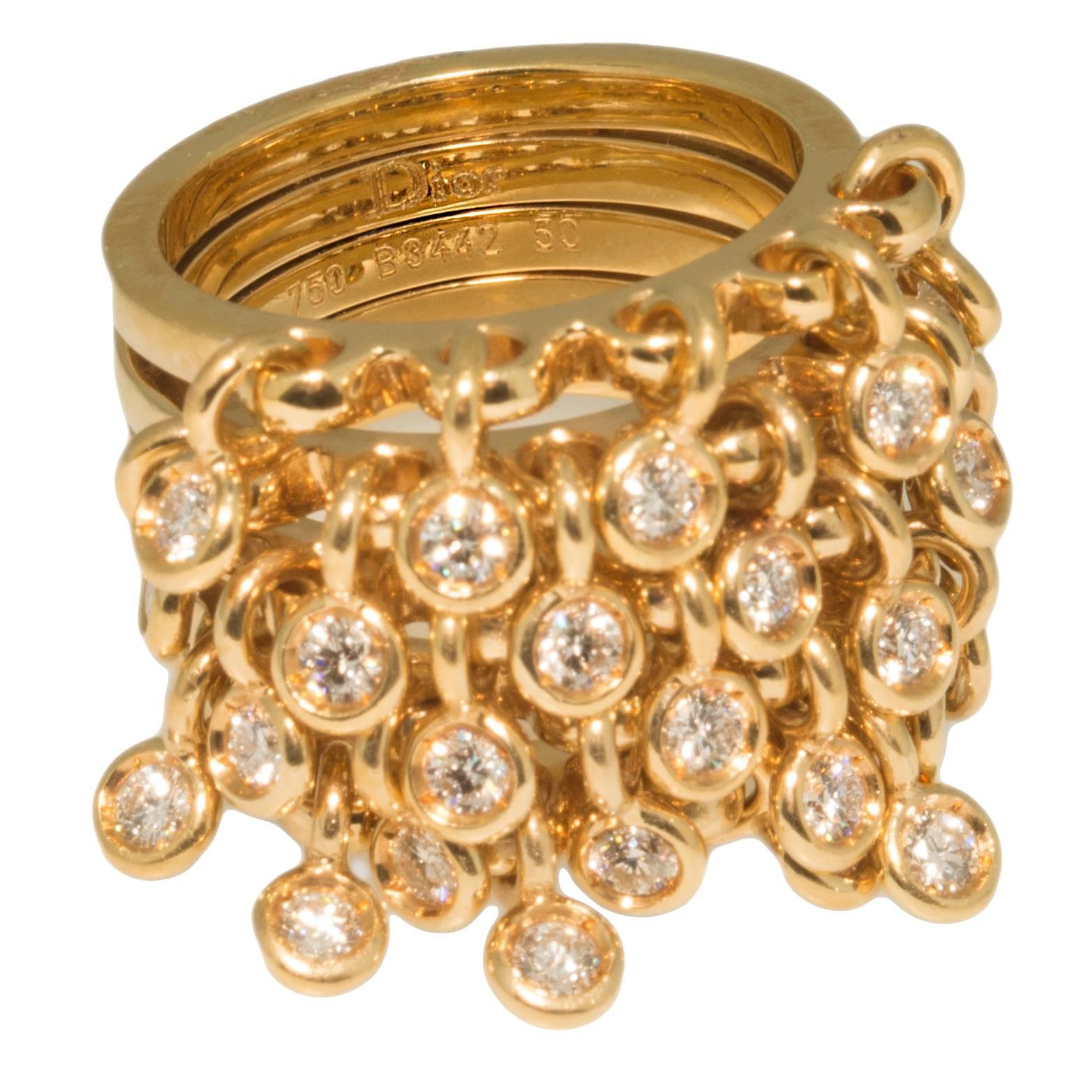 Dior Diamond and Gold "Harem" Ring