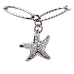 Tiffany & Co. Diamond Platinum Star Necklace