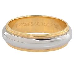 Tiffany & Co. Men's Gold Platinum Band Ring