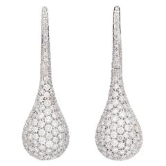 Salvini Diamond Pavé Gold Teardrop Earrings