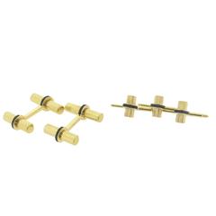 Mid Century Tiffany & Co. Sapphire Gold Cufflinks Stud Set 11