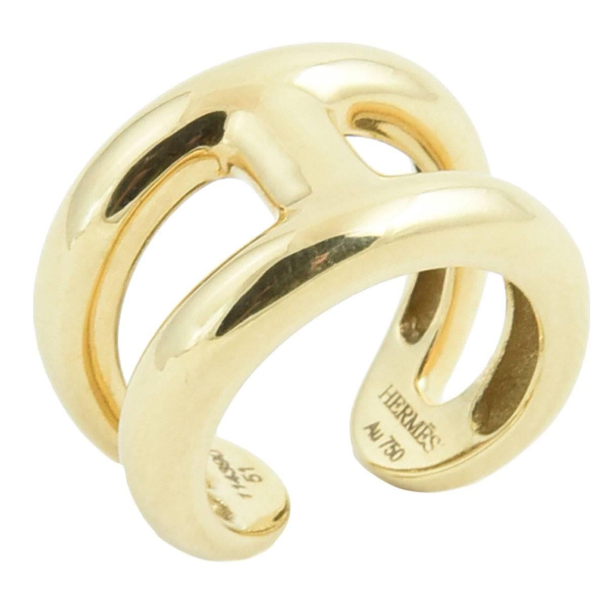 Bague en or Hermès Osmose